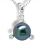 Meka Black Akoya Cultured Pearl Pendant