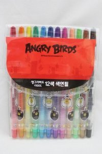Licensed Angry Birds 12 cs. Twistable Color Pencils / Crayons