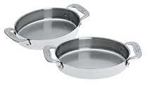 All-Clad Set of 2 Stainless 7-Inch Oval Bakers