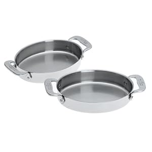 Click here to buy All-Clad Set of 2 Stainless 7-Inch Oval Bakers by All-Clad.
