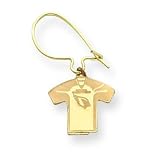 14K Arizona Cardinals Jersey Kidney Earrings