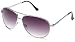 XOXO Women's Venezia Aviator Sunglasses,Silver Frame/Gradient Smoke Lens,one size