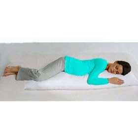SOFTOUCH TOP QUALITY, WASHABLE, ANTI DUST MITE PREGNANCY/BOLSTER AND BODY SUPPORT PILLOW 19"x60" INCLUDES PILLOW CASE-EXCELLENT QUALITY 100% COTTON CREAM