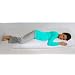 SOFTOUCH TOP QUALITY, WASHABLE, ANTI DUST MITE PREGNANCY/BOLSTER AND BODY SUPPORT PILLOW 19"x60" INCLUDES PILLOW CASE-EXCELLENT QUALITY 100% COTTON CREAM