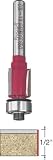Freud 44-102 1/2-Inch Diameter 3-Flute Flush Trimming Router Bit with 1/4-Inch Shank