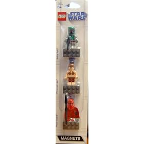 Lego Star Wars Mini Figure Exclusive Magnet 3pc Set, Royal Guard, Princess Leia, Boba Fett