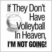 Volleyball t shirts Volleyball in Heaven