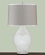 Martha Stewart Ribbon Glass 33" High Table Lamp