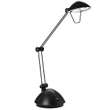 Black Adjustable-Arm Desk Lamp