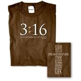 Christian T-shirt 3:16 Numbers Coffee