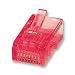 Rj-45 Plugs Micron Gold,Stranded,50 Pack, Red