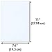 K&R Plastics, Inc. Styrene Sheets 7.6x11x.030 White - 4 Pack