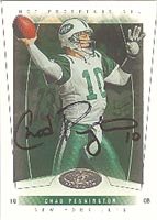 Chad Pennington, New York Jets, 2004 Fleer Autographed Card