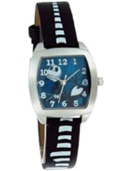Disney #41580 Womens Nightmare Before Christmas Jack Skellington Leather Strap Watch