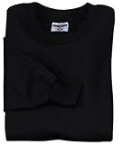 JERZEES - 50/50 Cotton/Poly Long Sleeve T-Shirt Black-XL