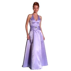 Plus Size Elegant Halter Tie Sarit A Line Long Prom Bridesmaid Evening Dress w Jewel D'ecor