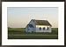 White Church, Manitoba Prairie Framed Art Poster Print by Keith Levit, 29x21