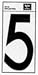 Hy-Ko Prod. RV-70/5 5 Reflective Vinyl Numbers