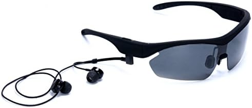 Gonbes K2 Smart Touch Bluetooth 4.0 Sunglasses Stereo Music Headphone Polarized Glasses for Travel, Cycling,fishing with Handsfree Support for Iphone 6 5s 5c Samsung Galaxy Note S2 S3 S4,cellphones Black