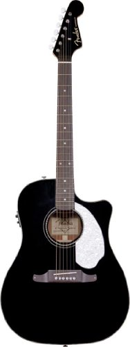 Fender Sonoran SCE Dreadnought Cutaway Acoustic-Electric Guitar - Black On Sale