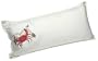 Hatteras Hammocks B-CRABWH Large White Linen Pillow with Crab Embroidery