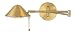 Grandrich Halogen One-Light Swingarm Wall Lamp, Polished Brass #G-3059