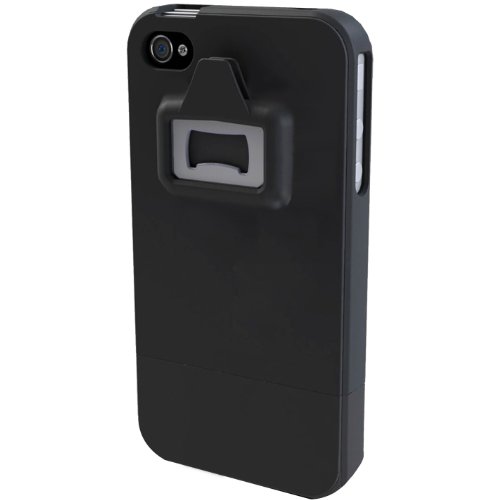 Be A HeadCase Hard Case and Bottle Opener for iPhone 4 AT&T and Verizon - Black