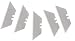 Advanced Tool Design Model  ATD-8533  Utility Knife Replacement Blades, 5/pkg.