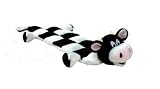 Kyjen Plush Puppies Squeaker Mat Long Body Cow Dog Toy with 16 Squeakers