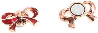 Cute Red Bow Megnetic Earrings(1 Pair)