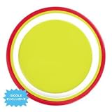 giggle Melamine Striped Plate - Orange/Green