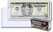 BCW 6.5 x 3 - Currency (Dollar Bill) Topload Holder - Pack of 25) - Currency and Coin Collecting Supplies