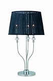 IMAGE OF Lite Source LS-21471C/BLK Marrim Table Lamp, Chrome with Black Organza Shade