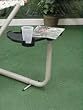 Island Taupe Steel Hammock Table