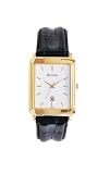 Bulova Men's Black Tortoise Shell Leather Watch #97B40