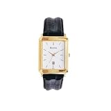 Bulova Mens Black Tortoise Shell Leather Strap Watch #97B40 by Bulova