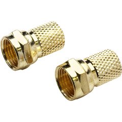PHILIPS PH61028 RG6 "F" Connectors - 2 Pack