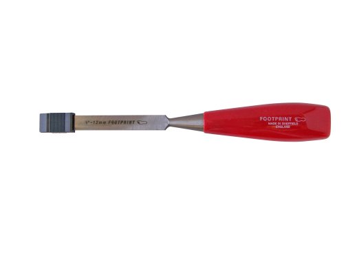 Footprint 120372 86 Series 3/8-Inch Firmer Shatter-Proof Red Acetate Handle Wood Chisel