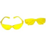 2 Safety Glasses Eye Protection Yellow Shooting Tools