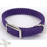 Coastal Pet Sunburst Braided Nylon Dog Collar (Purple, 12 inch L x 3/8 inch W)