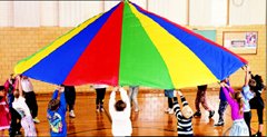 Childrens Toyshop  Toys : 24' Parachute with 20 handles