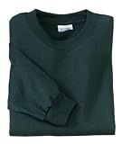 Port & Company - 100% Cotton Essential Long Sleeve T-Shirt Dark Green-L