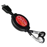 Retractable Stereo Headphones for Samsung A107 (Black)