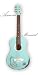 Luna Aurora Mermaid Mini Acoustic Guitar, Aqua
