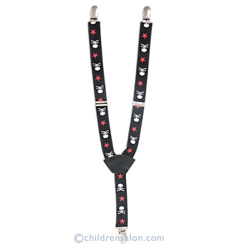 Pirate Skull & Crossbones Black Braces