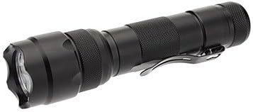UltraFire WF-502B Cree XM-L2 T6 LED 5 Mode Flashlight with Clip (1200LM, 1x18650, Black)