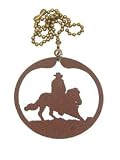 CUTTING Horse Ornament Or Fan Pull
