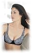 Black & Silver Embroidered Pocket Bra