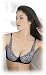  : Black & Silver Embroidered Pocket Bra