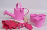 Charlie Dimmock 7 Piece Childrens Garden Tool Set (pink)